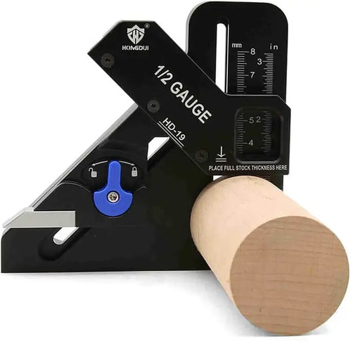 Woodworking Easy 1/2 Gauge 1/2 Finder Marking Measuring Tool Aluminum Alloy Precision Automatically Center Find