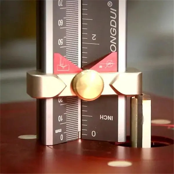 Levoite Multi Drill Depth Gauge Drill Stop Drill Point Angle Gauge RouterTable Height Gauge for Woodworking
