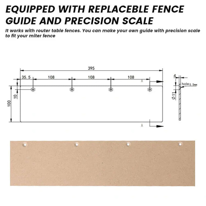 Levoite Rail Coping Sled For Router Table