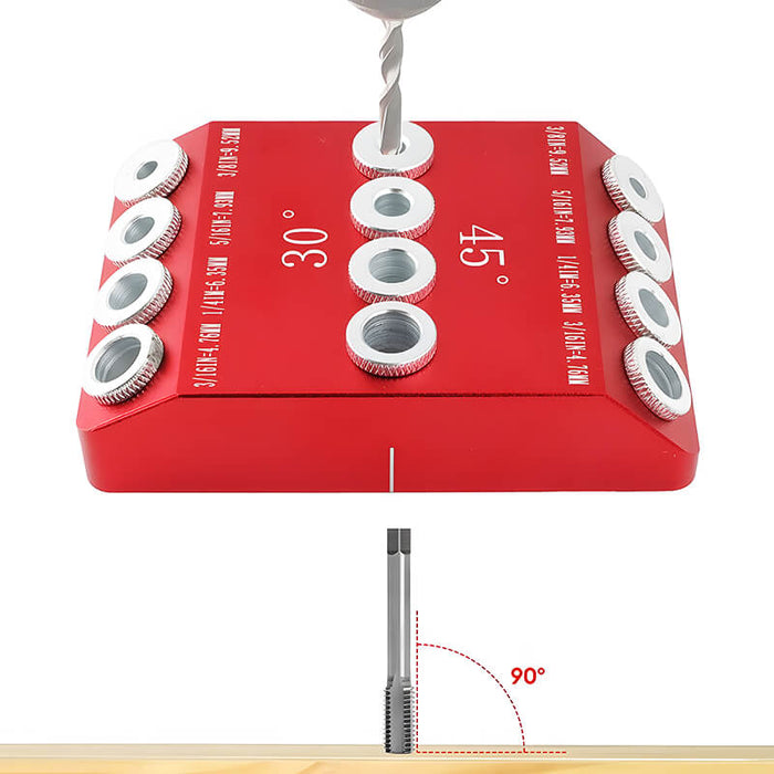 Levoite 30 45 90 Angle Drill Guide Jig Portable Drill Guide for Angled Holes and Straight Hole