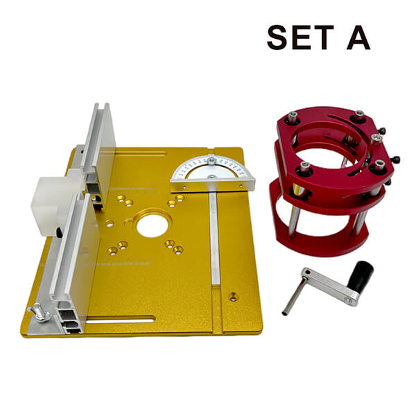 Precision Router Table Insert Plate with Fence Router Lift System Kit