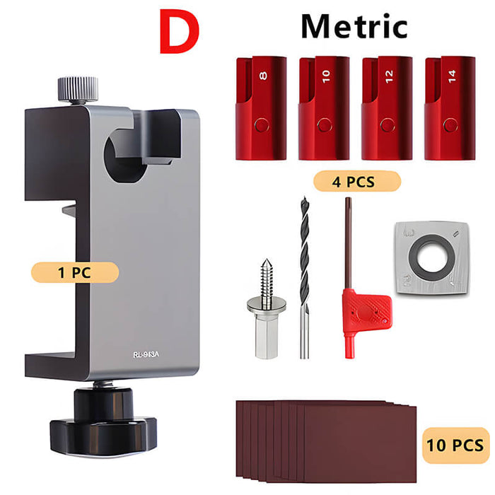 Levoite Dowel Maker Jig Tools Dowel Making Jig for Multi Size Wood Dowels