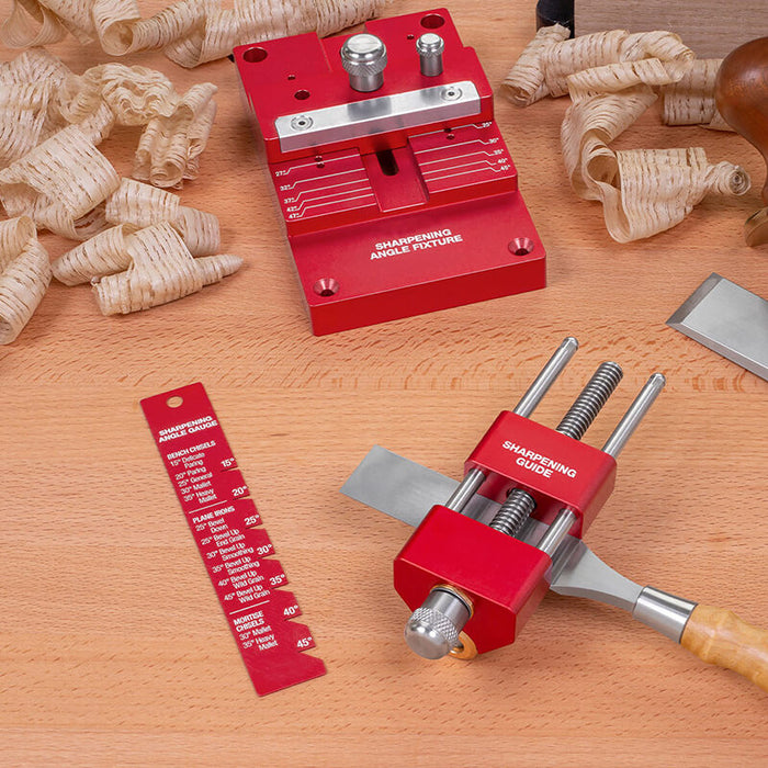 Levoite™ Sharpening System for Chisel and Plane Irons Sharpening Jig Guide