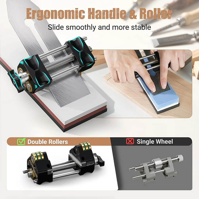 HONGDUI HD34 Pro Honing Guide Woodworking Sharpening System Guide Jig for Chisels And Planes