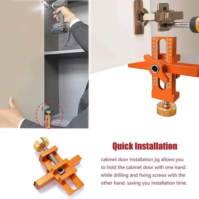 Upgrade Cabinet Door Mounting Jig Installation Positioner Tools