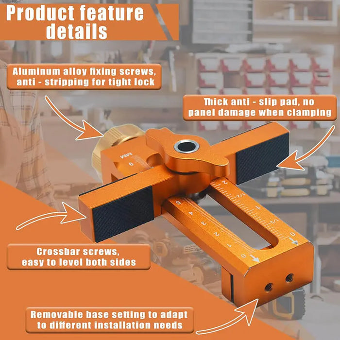Upgrade Cabinet Door Mounting Jig Installation Positioner Tools