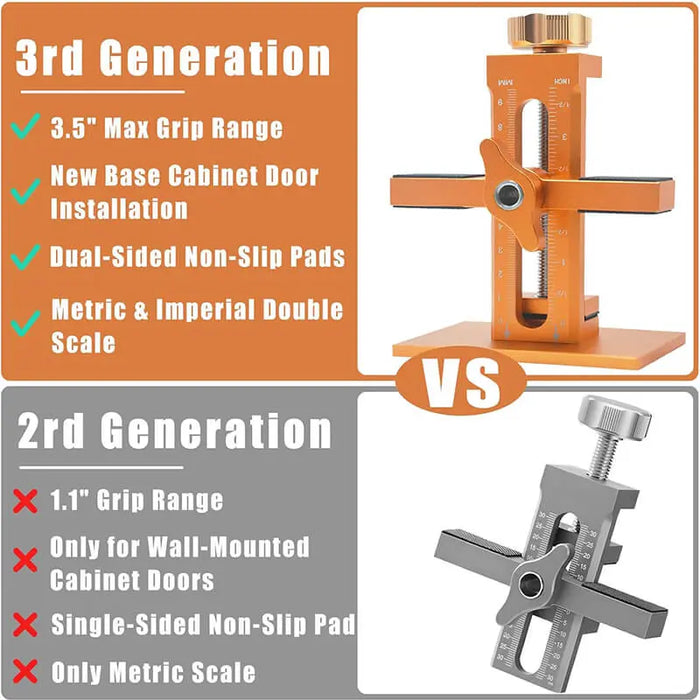 Cabinet Door Mounting Jig Installation Positioner Tools
