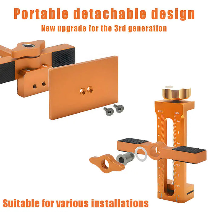 Upgrade Cabinet Door Mounting Jig Installation Positioner Tools