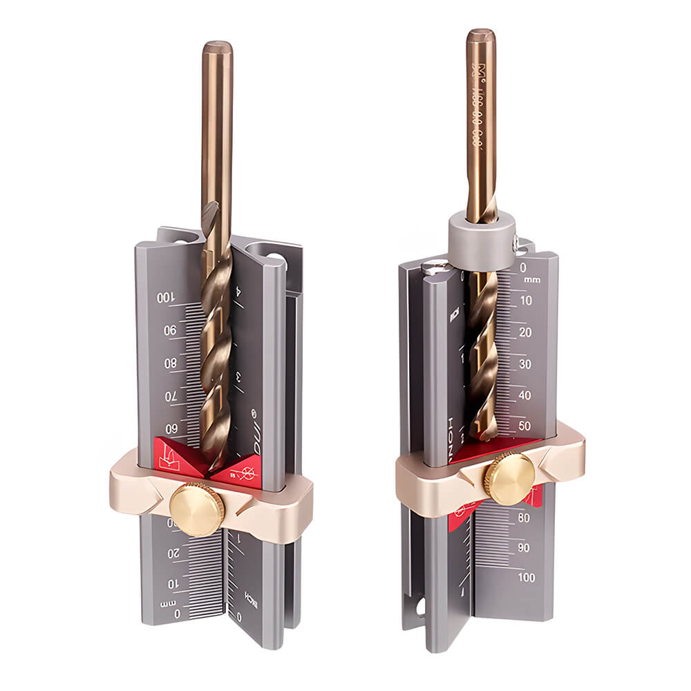 Levoite Multi Drill Depth Gauge Drill Stop Drill Point Angle Gauge RouterTable Height Gauge for Woodworking