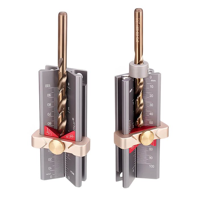 Levoite Multi Drill Depth Gauge Drill Stop Drill Point Angle Gauge RouterTable Height Gauge for Woodworking