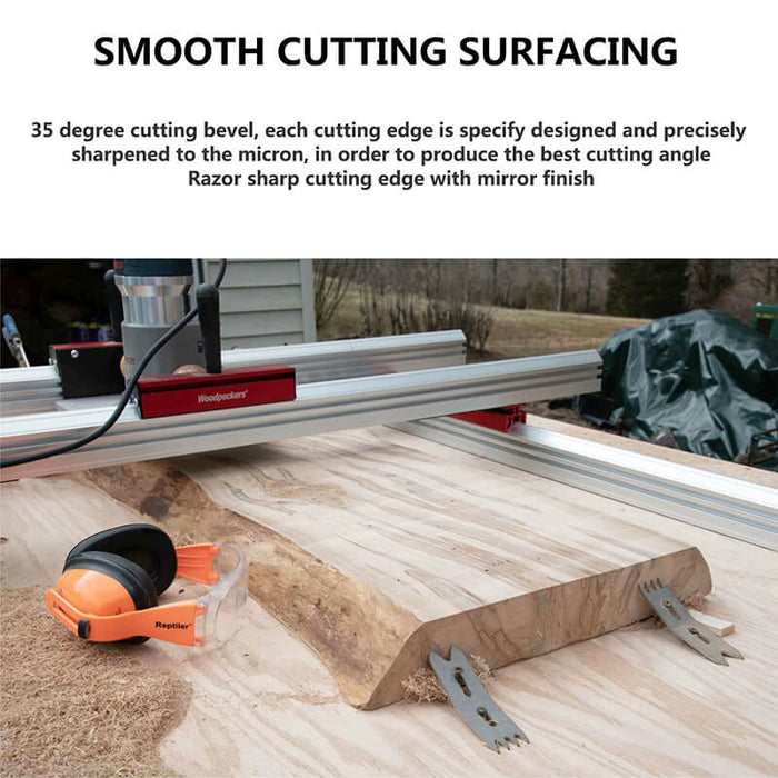 Levoite™ Flattening Router Bits - Carbide Insert 4-Flute Spoilboard Router Bits