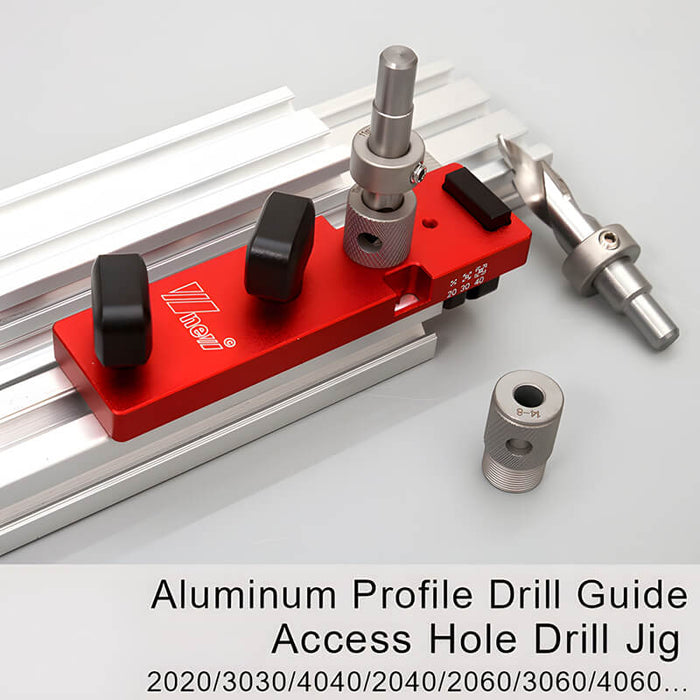 Levoite™ Aluminum Extrusion Drilling Jig Access Hole Drill Jig