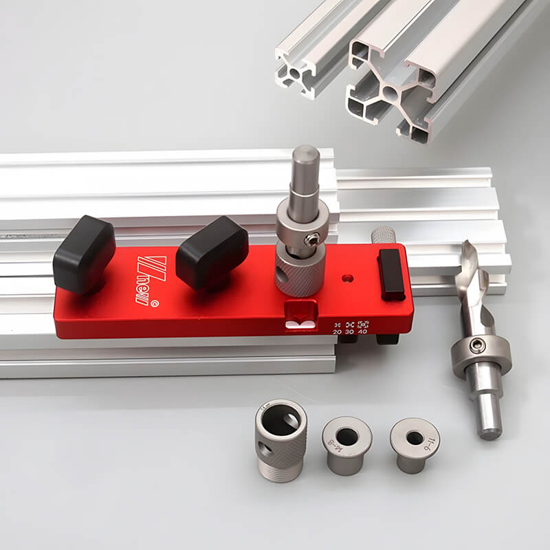 Aluminum Profile Drill Guide Jig