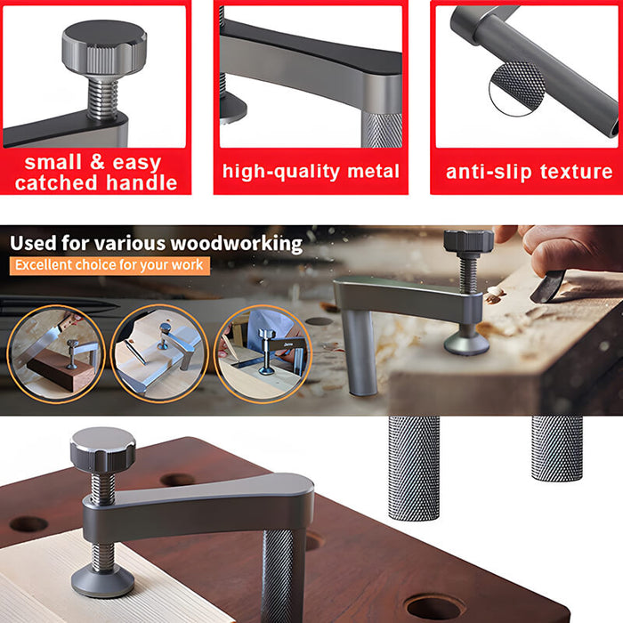 Levoite Adjustable Bench Dog Hold Down Clamp for Woodworking