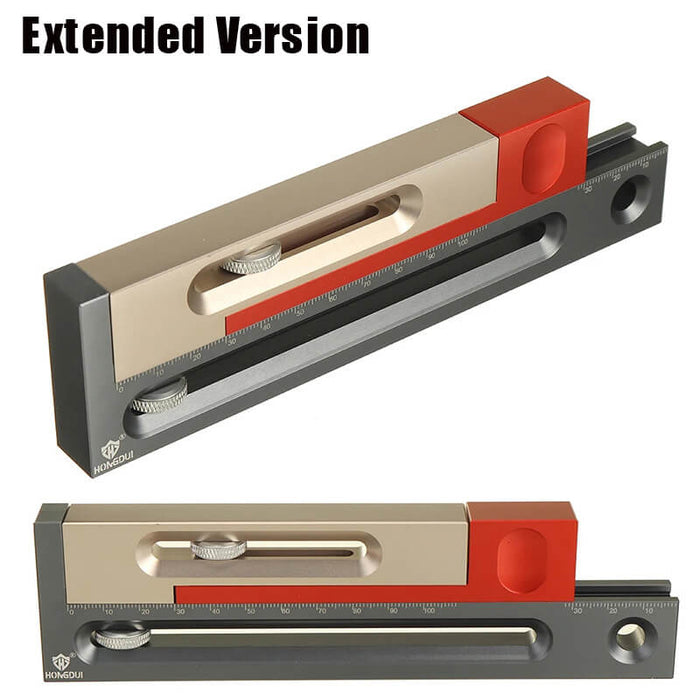 Precision Kerfmaker Table Saw Slot Adjuster Mortise and Tenon Tool Woodworking Movable Measuring Block