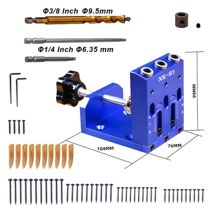 Levoite™ Pocket Hole Jig Kit System for Woodworking Joining Solutions