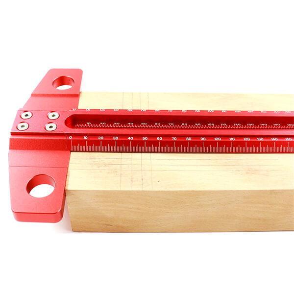 GOINGMAKE Woodworking T-Square 24 Inch Aluminum Alloy T Square Ruler 1/32  Hole Scrbing Guides Positioning Scribe Tool Precision Woodworking Ruler Scribing  Tool for Carpenter Layout and Measuring - Yahoo Shopping