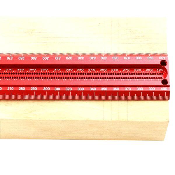 Woodworking Tools Ruler - Pocket Ruler Layout Tool Aluminum Precision Ruler  With T-Track Metal Slide Stops Inch And Metric Scale - AliExpress