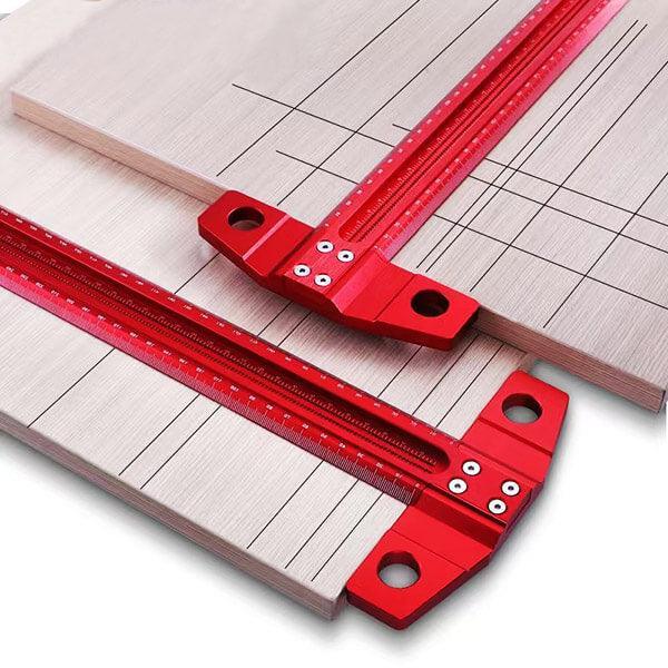 AKNgoes Woodworking Scriber T-Square Ruler 24in with Thoughtful