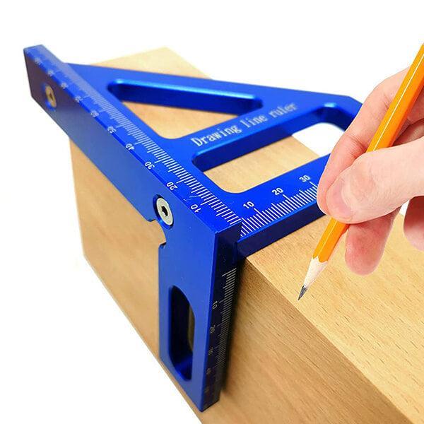 60cm High Precision Angle Ruler Woodworking Scribe Drawing Marking