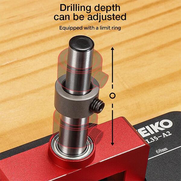 Precision 35MM Hinge Boring Jig Concealed Hinge Hole Drill Guide levoite