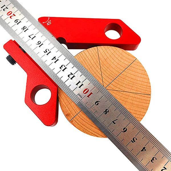 YX-3 Center Finder Woodworking 45 90 Degrees Angle Line Scriber Marking Tools Metric And Inch Ruler Magnetic Wood Measuring Scribe Tool