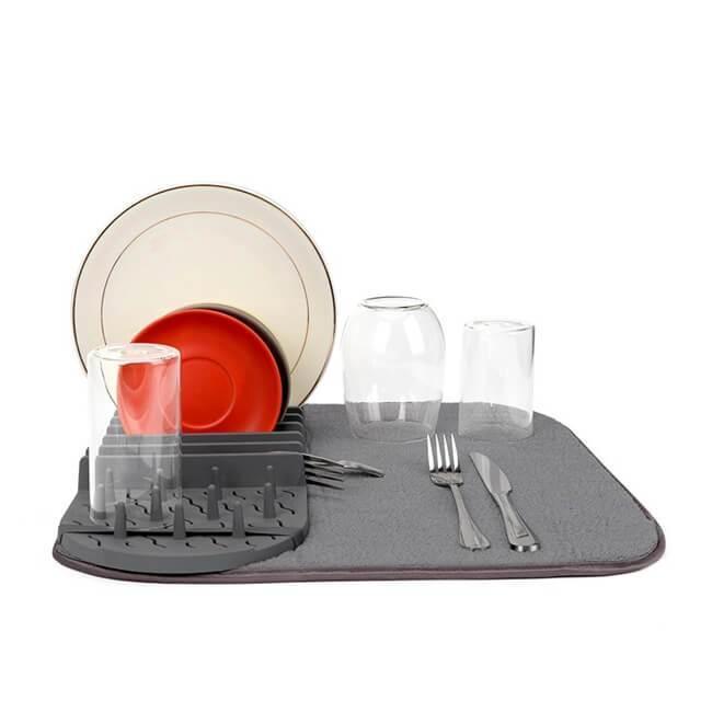 Levoite™Dish Drying Rack and Mat For Kitchen Countertop — levoite