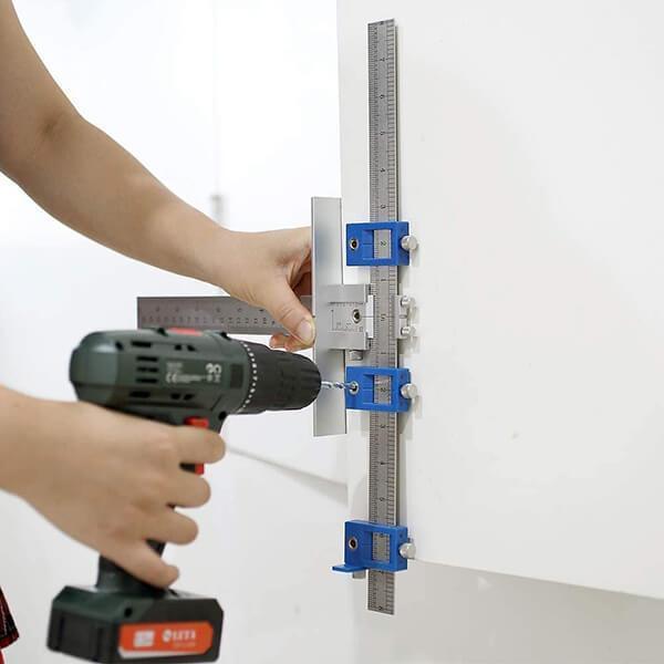 Levoite Cabinet Hardware Jig Adjustable Drill Guide 