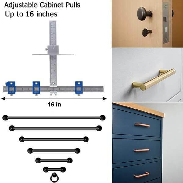 Levoite Cabinet Hardware Jig Adjustable Drill Guide levoite