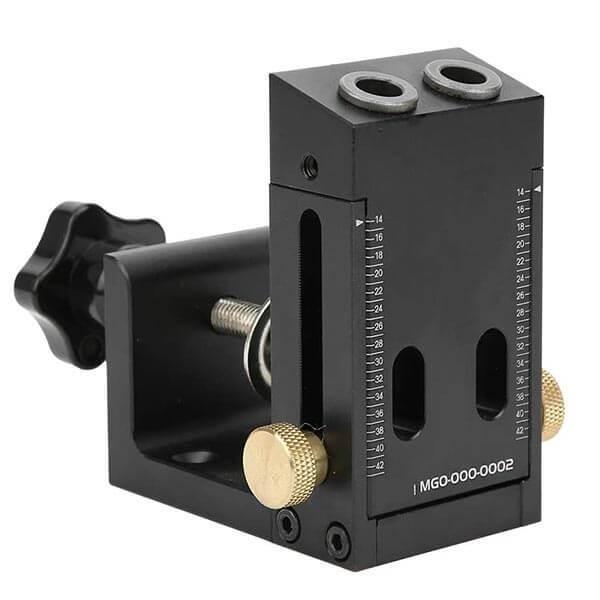 Walmeck 15pcs Pocket Hole Jig Kit 8mm 10mm 15 Degree Angle Drill