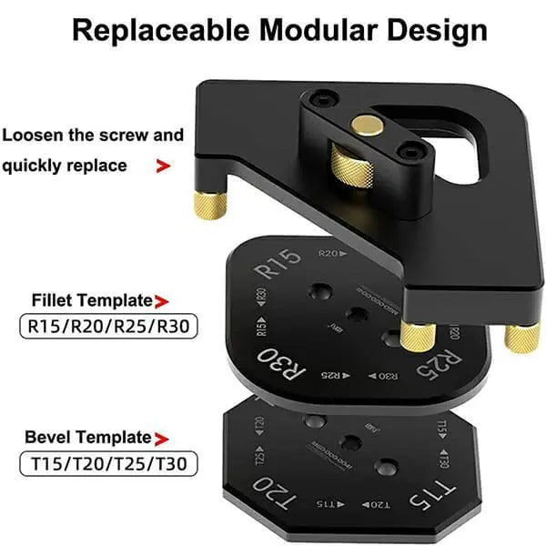 Levoite™ Corner Radius Routing Templates Router Corner Radius Jig — levoite