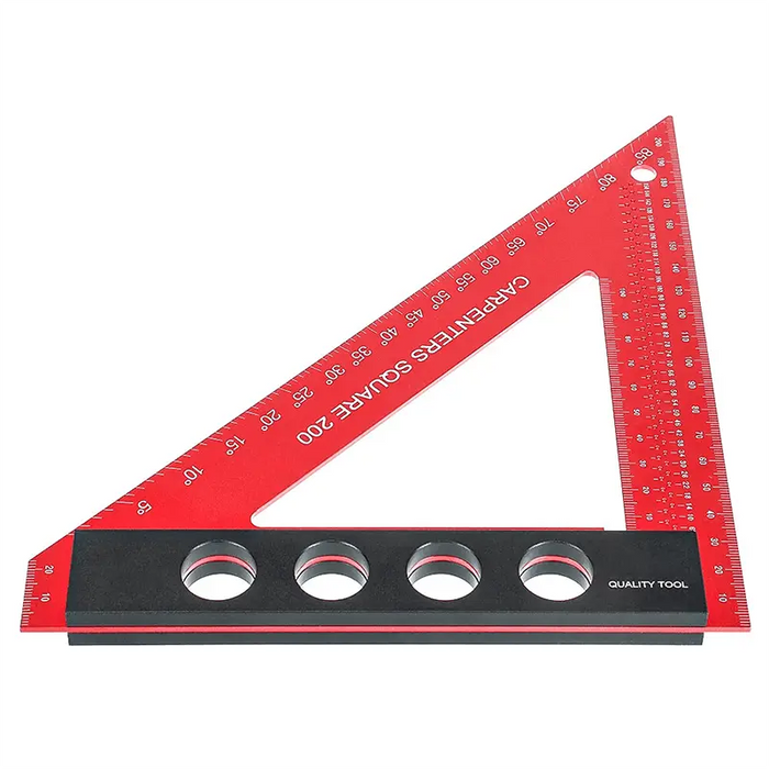 Triangle Square Edge Ruler Levoiteβ’ Precision Carpenters Square Triangle Ruler for Woodworking ...