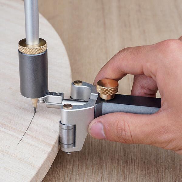 Wheel Marking Gauge Woodworking Marking Scriber Kit Wood Scribe Tool, Solid  Metal Bar Wood Scribe