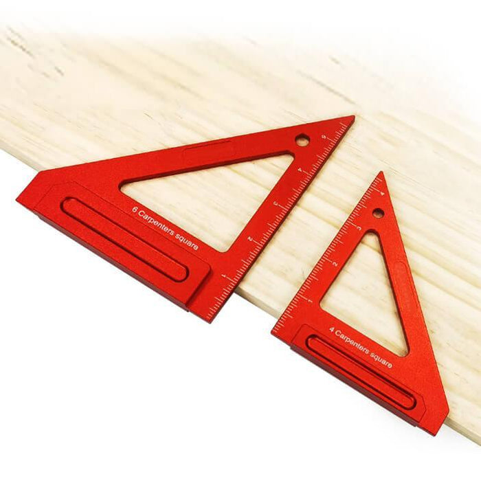 Right Angle Ruler Triangle Ruler Aluminum Alloy 45/90 Degree