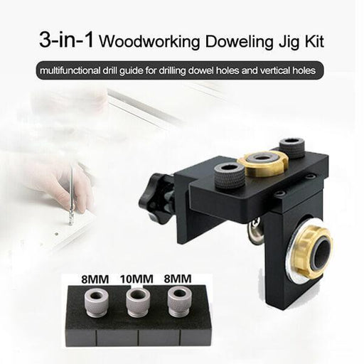 Targe Pro 3-in-1 Woodworking Doweling Jig Kit targehome